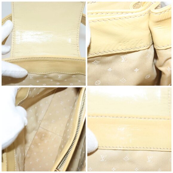 LOUIS VUITTON Cruise line Sac Bicolor Hand Bag Enamel Yellow - Picture 14 of 15